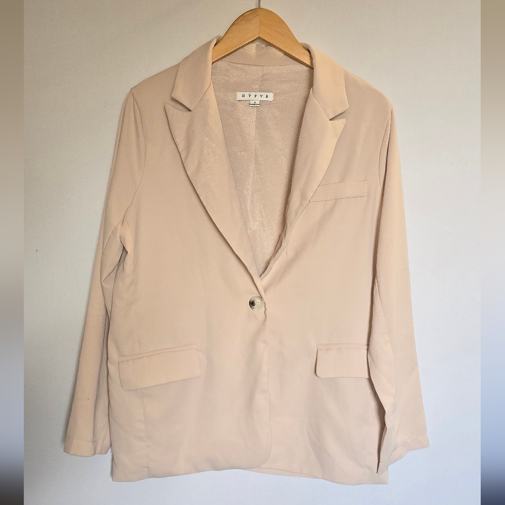 Beige Blazer Jacket HYFVE  Size Small